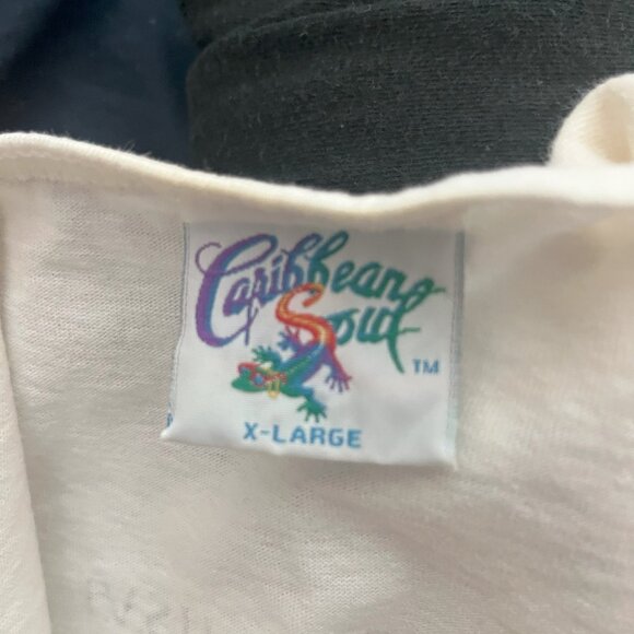 Vintage 90s Cheeseburger in Paradise Tank Top St. Croix Caribbean XL - Picture 4 of 4